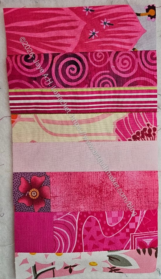 Pink color strip #74