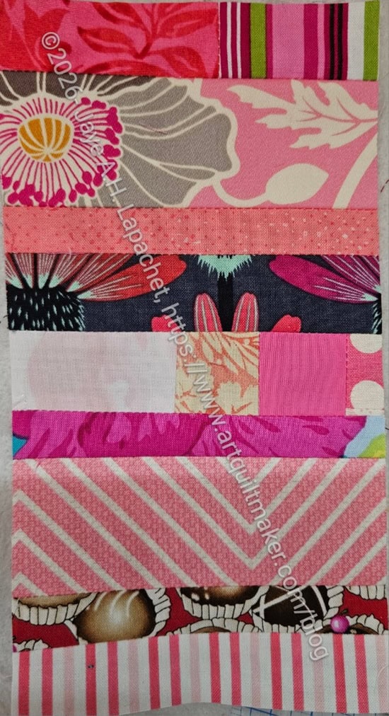 Pink color strip #104