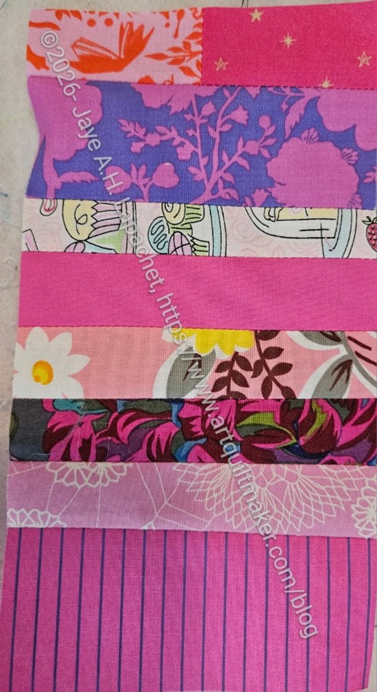 Pink color strip #91