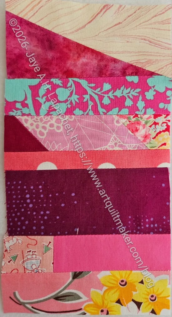 Pink color strip #106