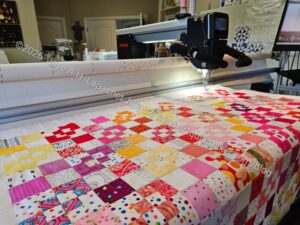 Warm Four Patch Fun on the longarm