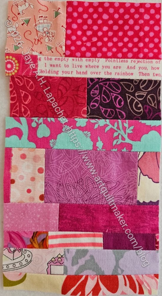 Pink color strip #114