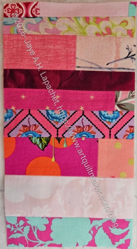Pink strip block #115