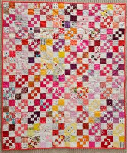 Finished Warm Four Patch Fun - top