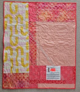 Finished Warm Four Patch Fun - back