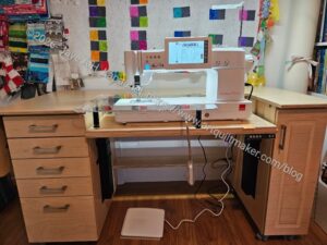 Sewing table ready to rock