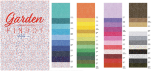 Michael Miller Garden Pindot color card